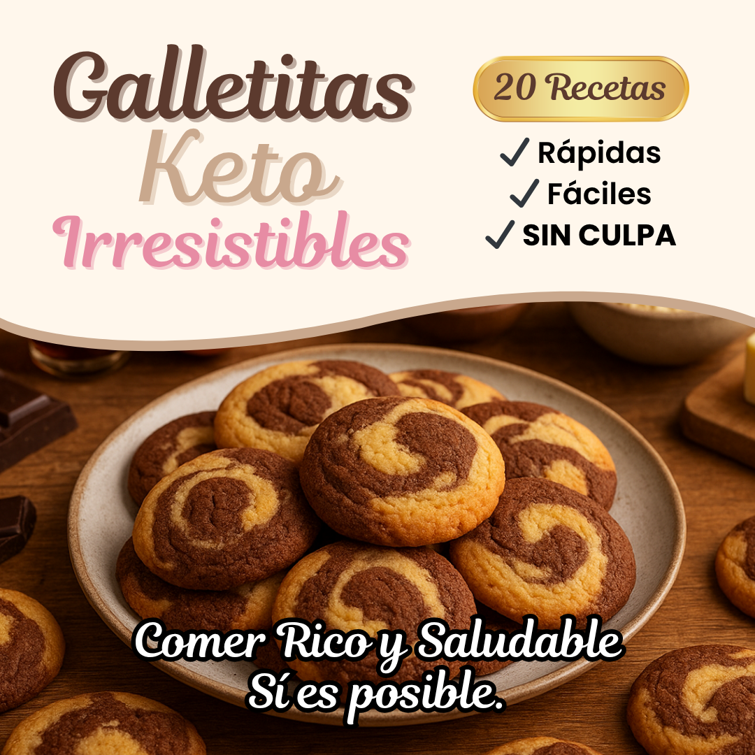 Galletitas keto irresistibles + 3 Bonos: Recetas rápidas y sin culpa