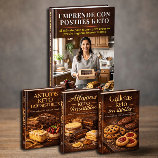 Emprende con postres keto + Recetas + Bonos